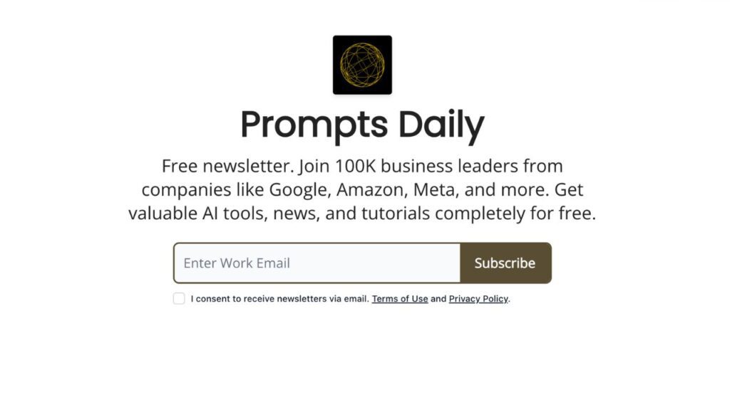 A screenshot of Prompt Engineering Daily's website