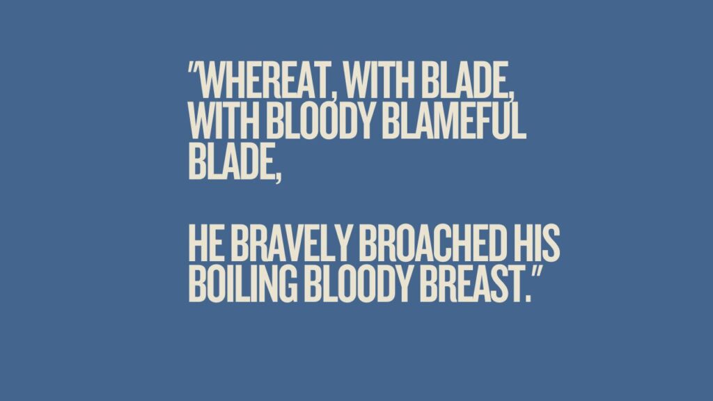 An example of an alliteration from A Midsummer Night's Dream