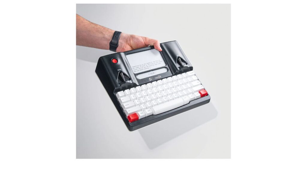 Photo showing the FreeWrite Smart Typewriter