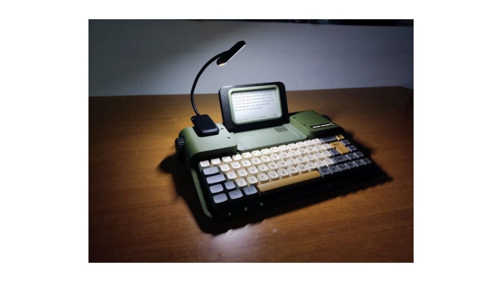 Photo showing a Micro Journal Rev. 7, a distraction-free device